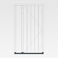 Voordeur verticale groeven + zijlicht links - 2