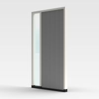 Achterdeur verticale groeven + zijlicht links - 0