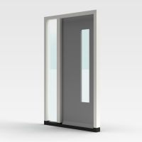 Voordeur lang glasvak zijkant + zijlicht links - 0