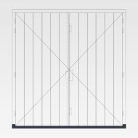 Garagedeuren verticale groeven - 4