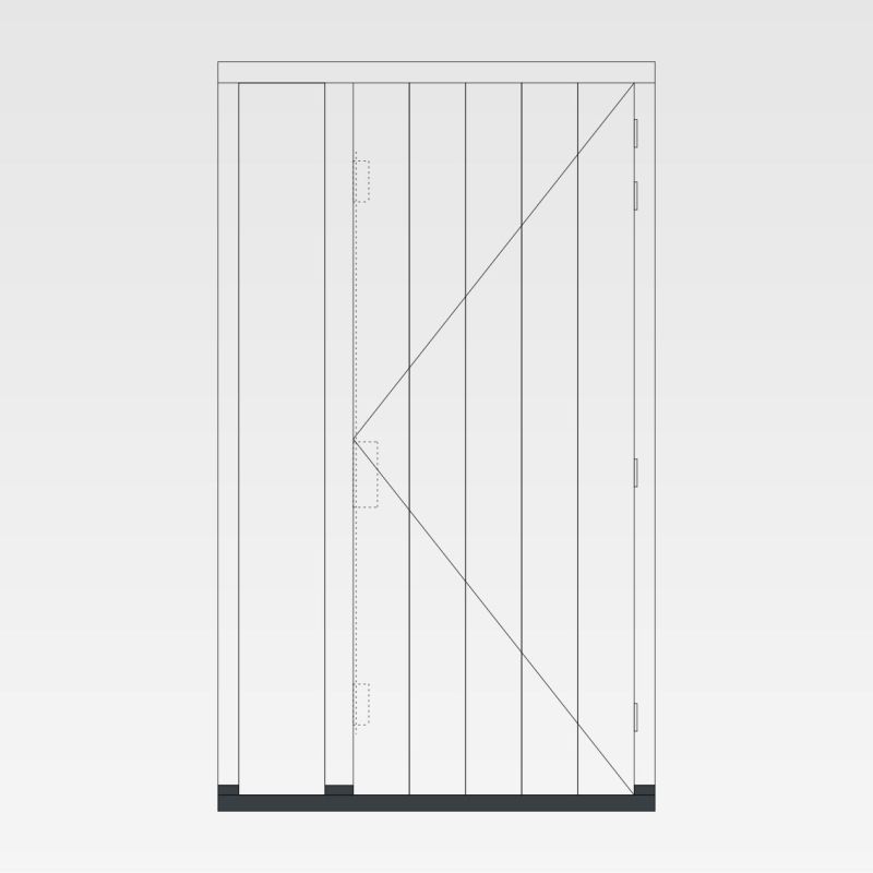 KozijnNodig.nl - Achterdeur verticale groeven + zijlicht links foto 2