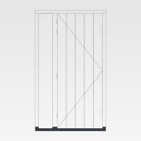 Achterdeur verticale groeven + zijlicht links - 2