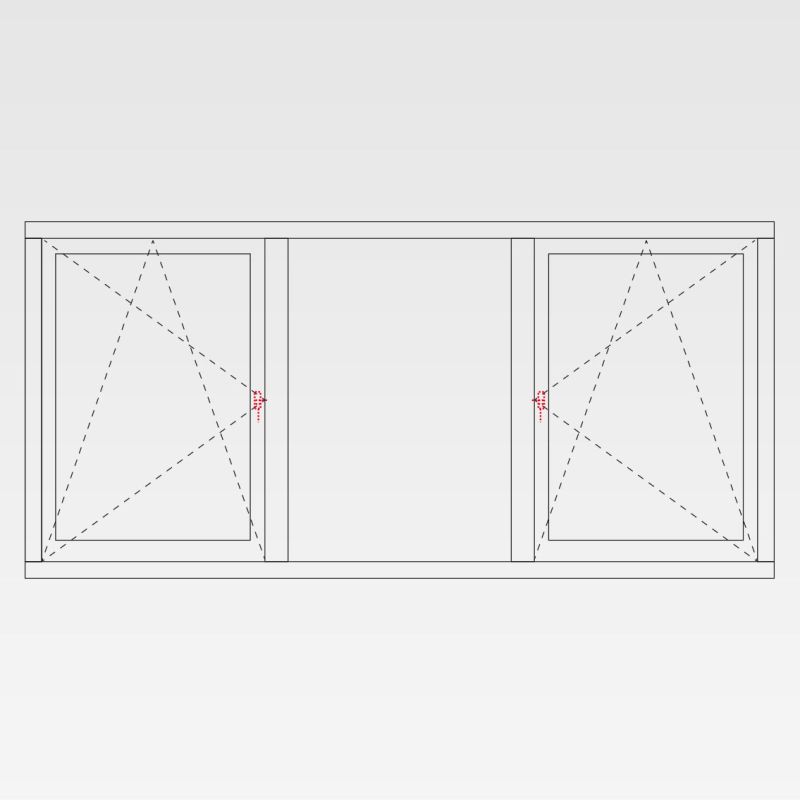 KozijnNodig.nl - Draaikiepraam links en rechts + vast glas midden foto 3